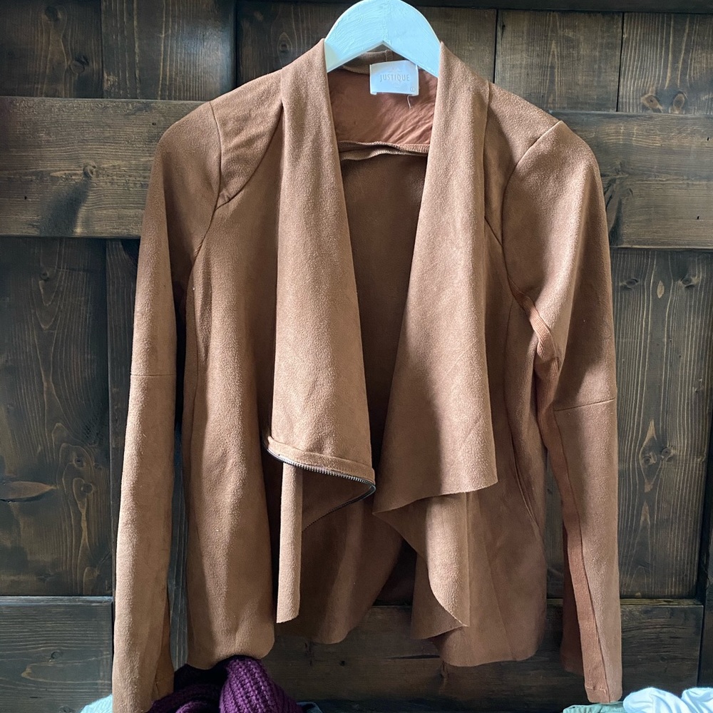 Brown suede jacket